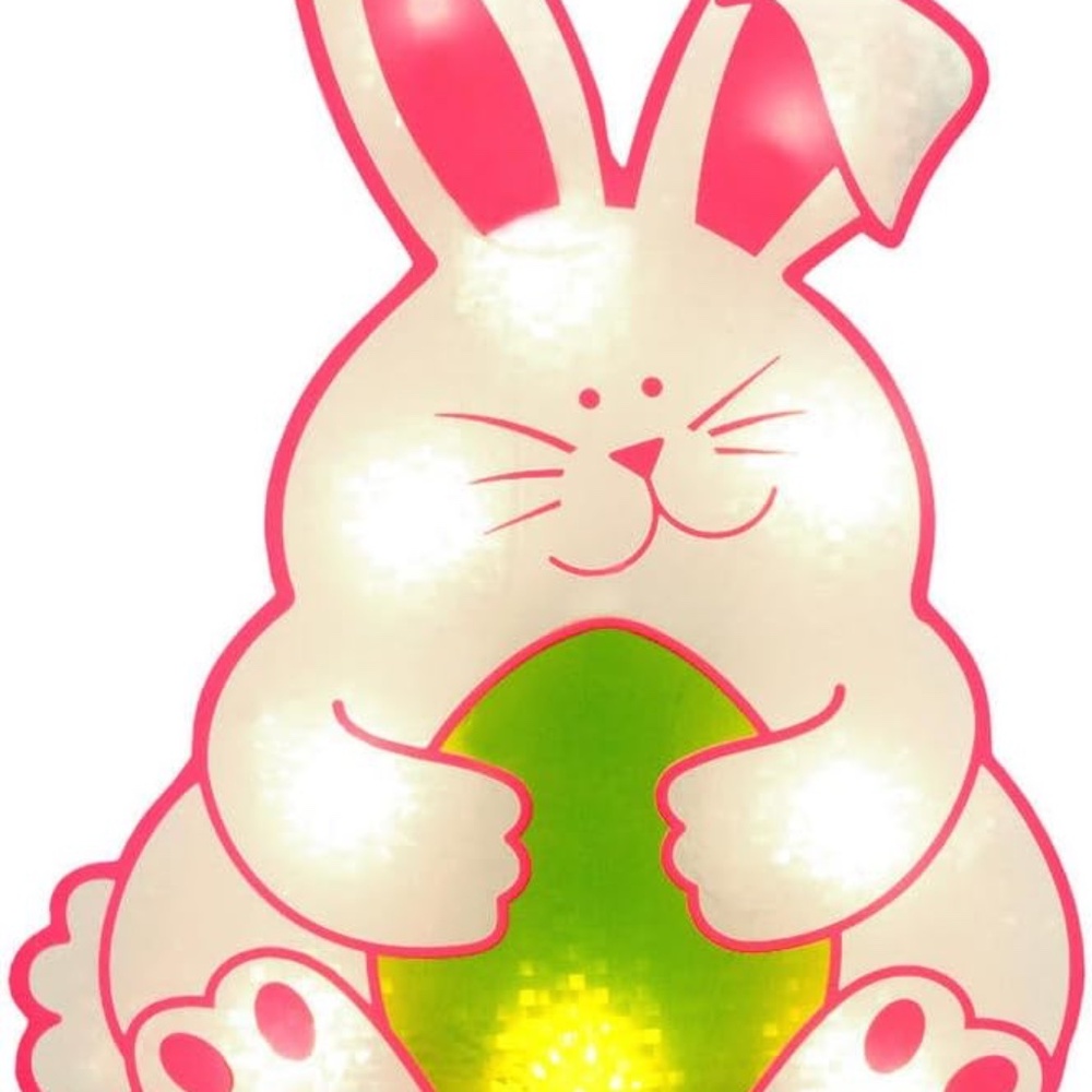 Impact Innovations Easter Bunny With Egg Window Light